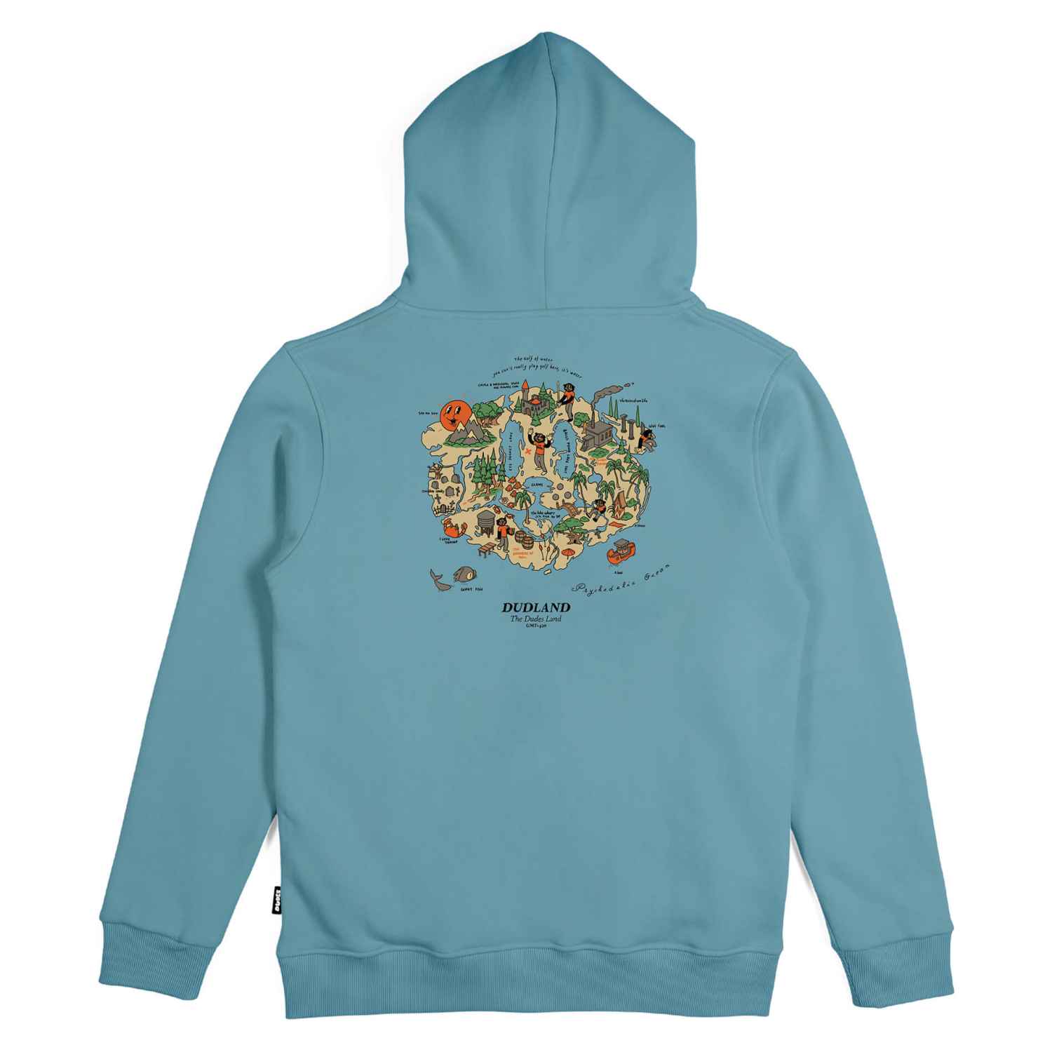 The Dudes Dudland Seasonal Hoodie - milky blue XXXL
