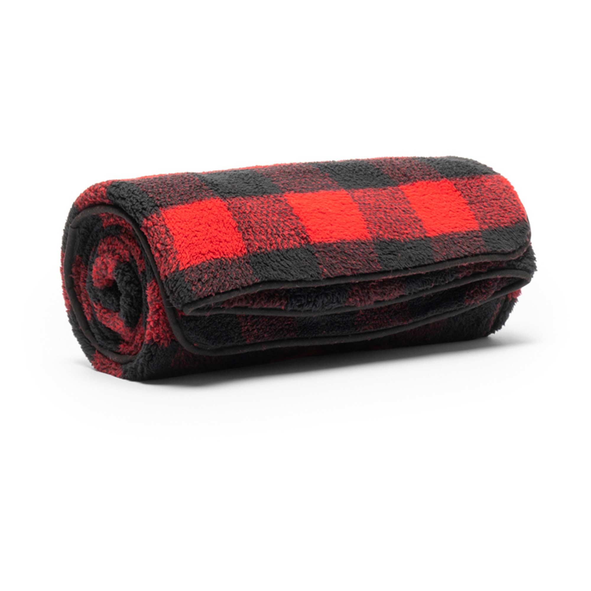 RUMPL Blanket SHERPA PUFFY PRINTED FLEECE / THROW, buffalo check