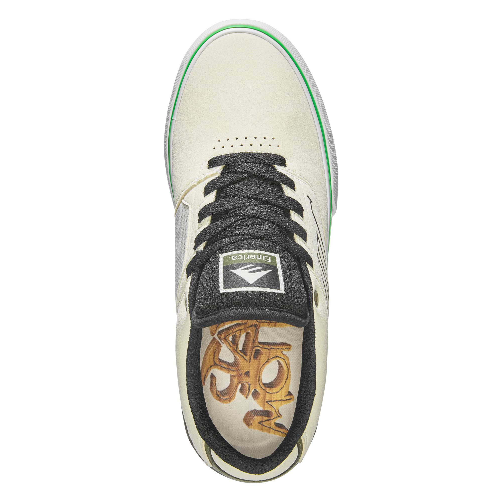 EMERICA Shoe THE LOW VULC tan/gre, tan/green 9½