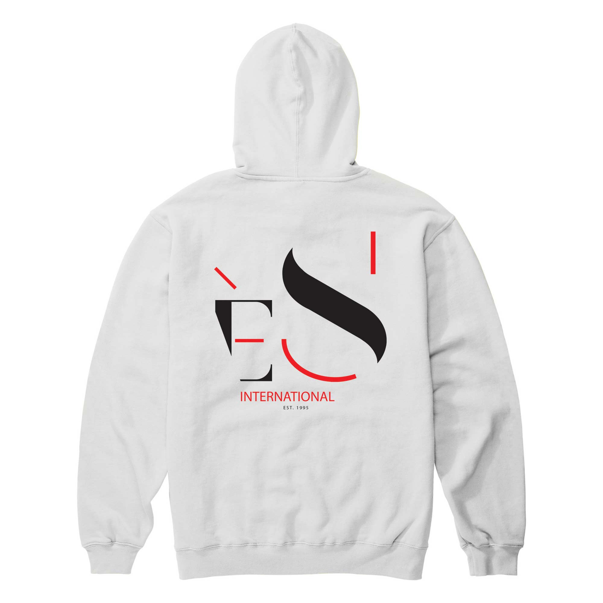 eS SKB Sweat CUTOUT HOOD, white L