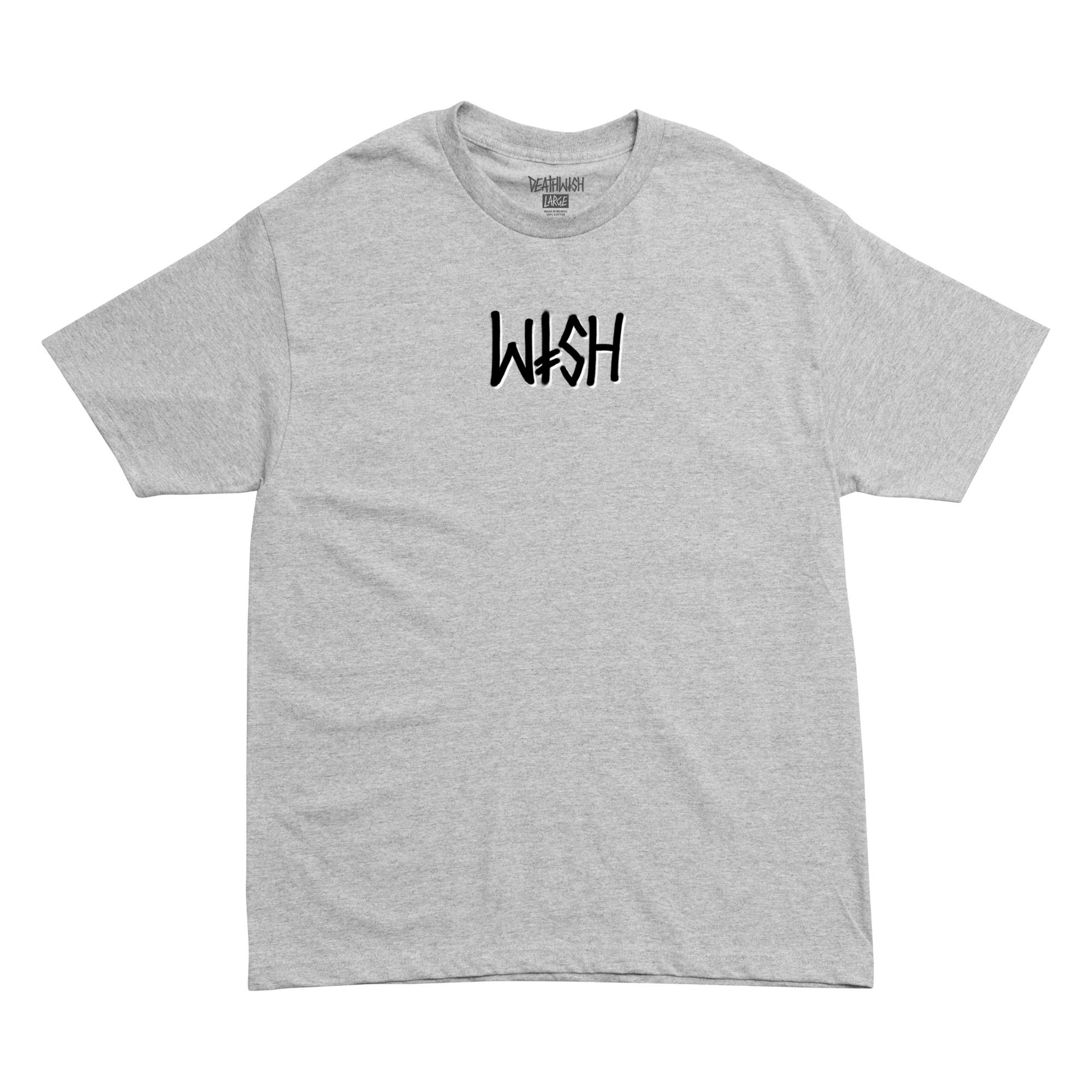 T-Shirt DEATHWISH WISH gris chiné