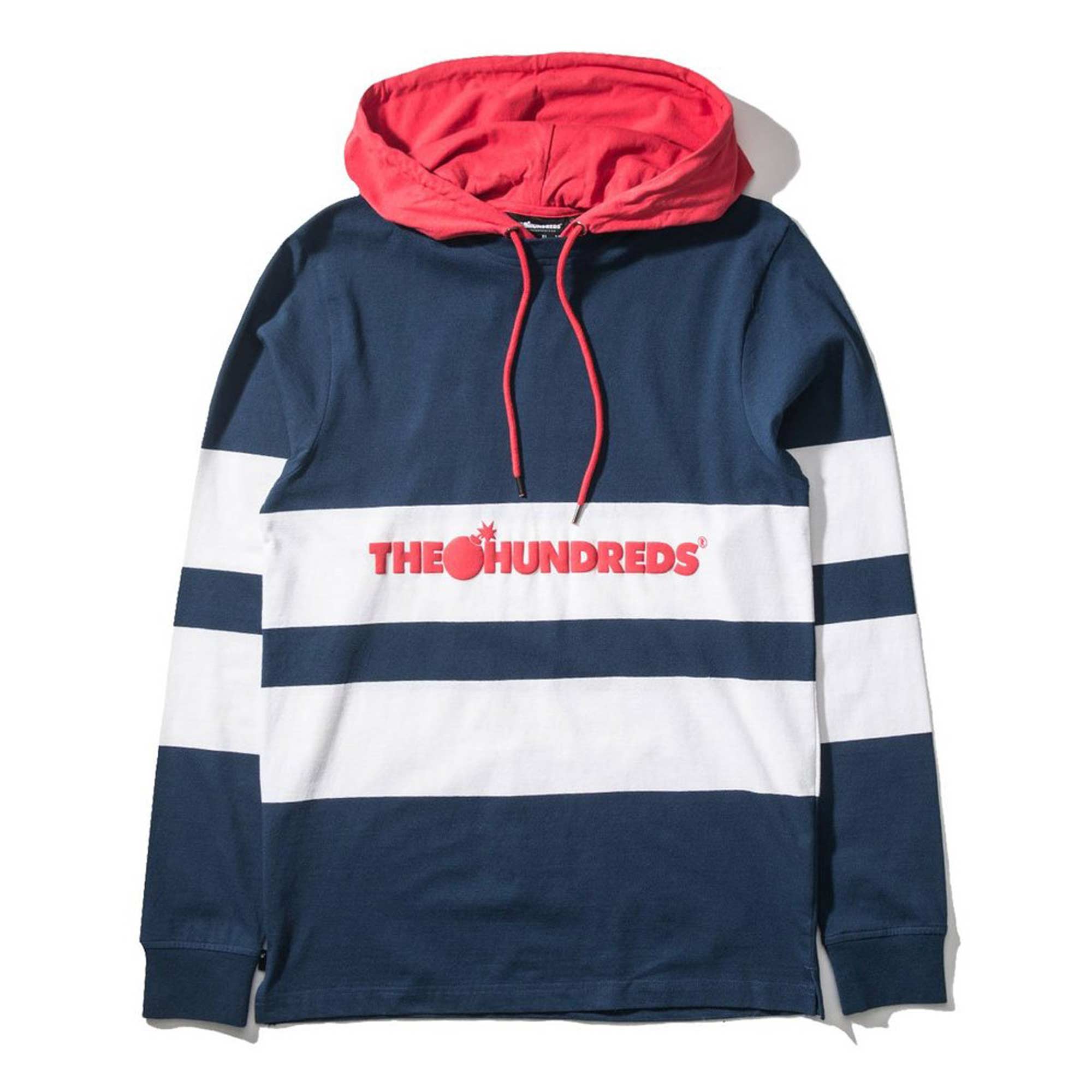 THE HUNDREDS Longsleeve RIDGE Hooded navy THE HUNDREDS Longsleeve RIDGE Hooded, navy L