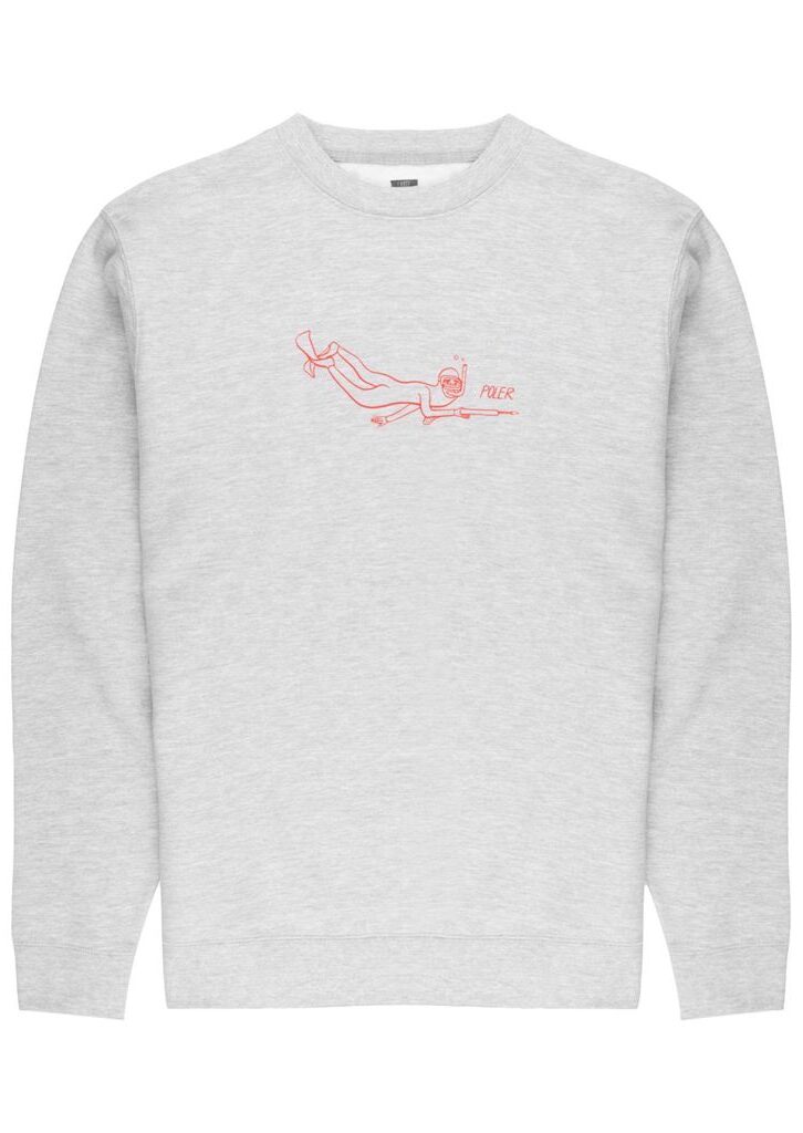 Poler Scuba Steve Pullover grey heather M Poler Scuba Steve Pullover grey heather M