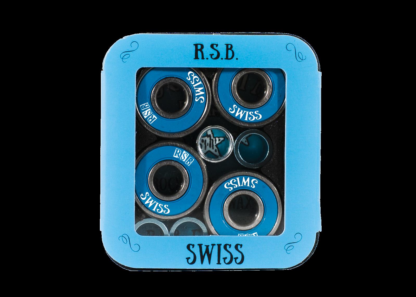 Rock Star Bearings Metal Swiss Skateboard Ball Bearings