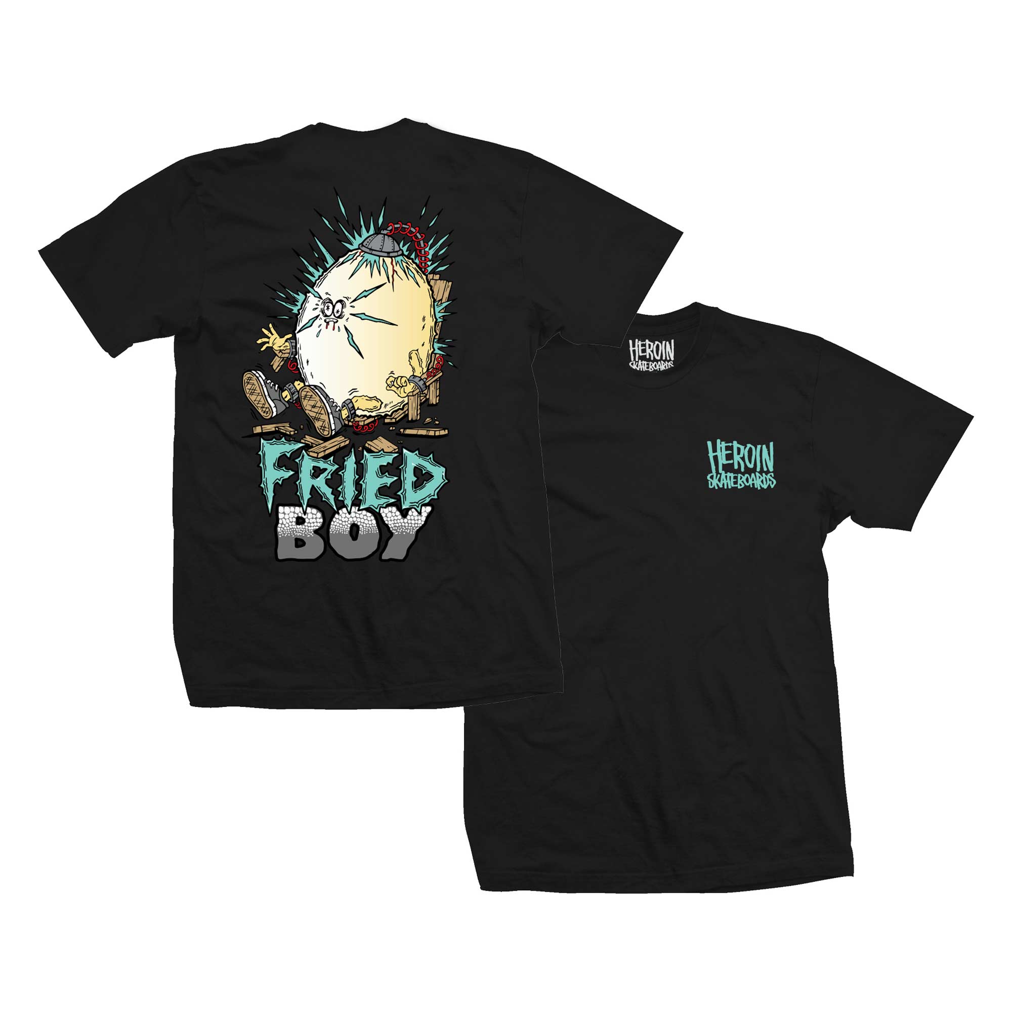HEROIN T-Shirt FRIED BOY, black XL