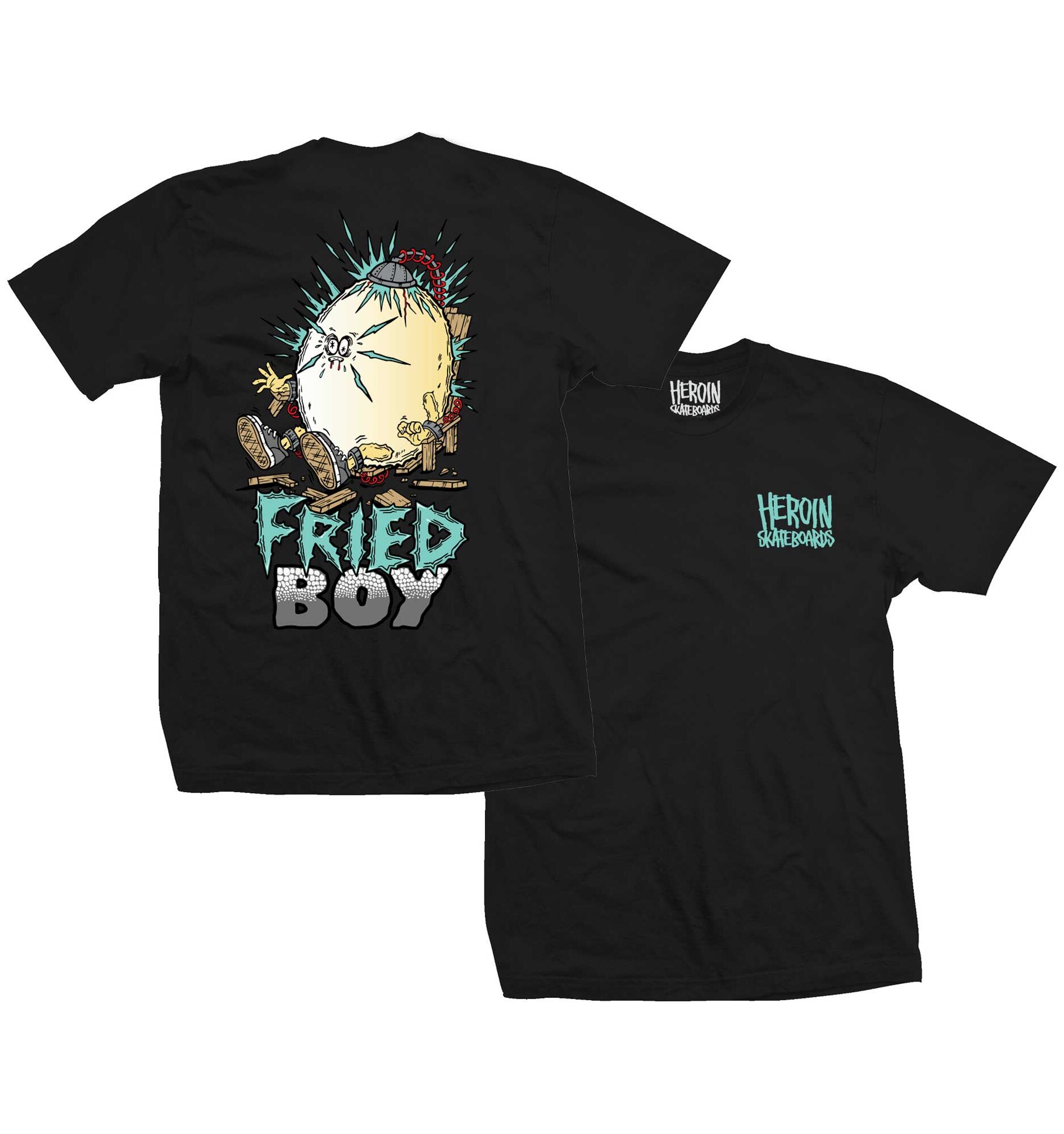HEROIN T-Shirt FRIED BOY black HEROIN T-Shirt FRIED BOY, black XL