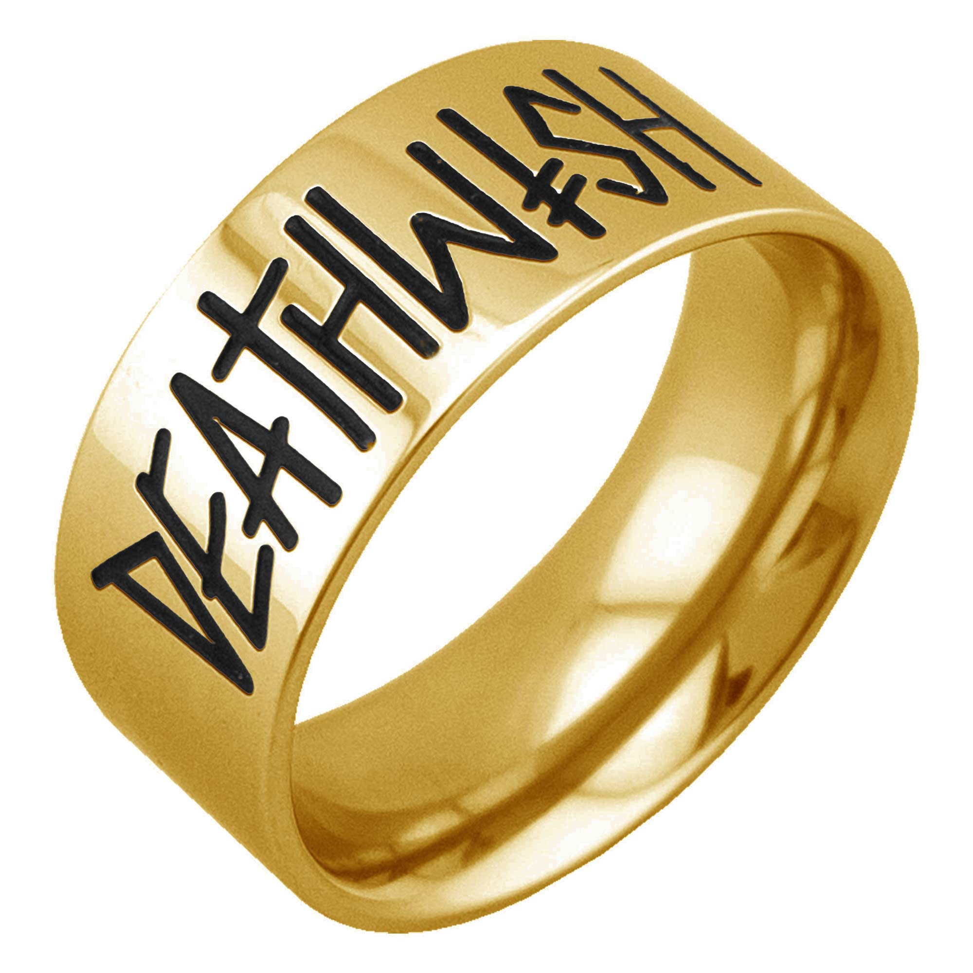 DEATHWISH Ring DEATHSPRAY, gold L