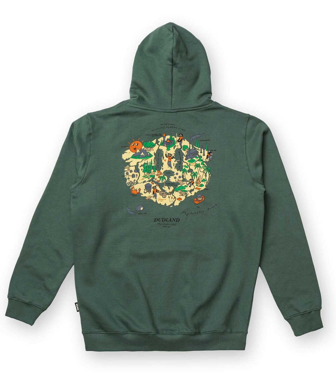 The Dudes Dudland Hoody - bottle green S