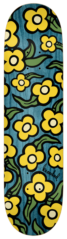 Krooked Skateboard Deck Team Wild Style Flowers Ven. 7,75 Krooked Skateboard Deck Team Wild Style Flowers Ven. 7,75