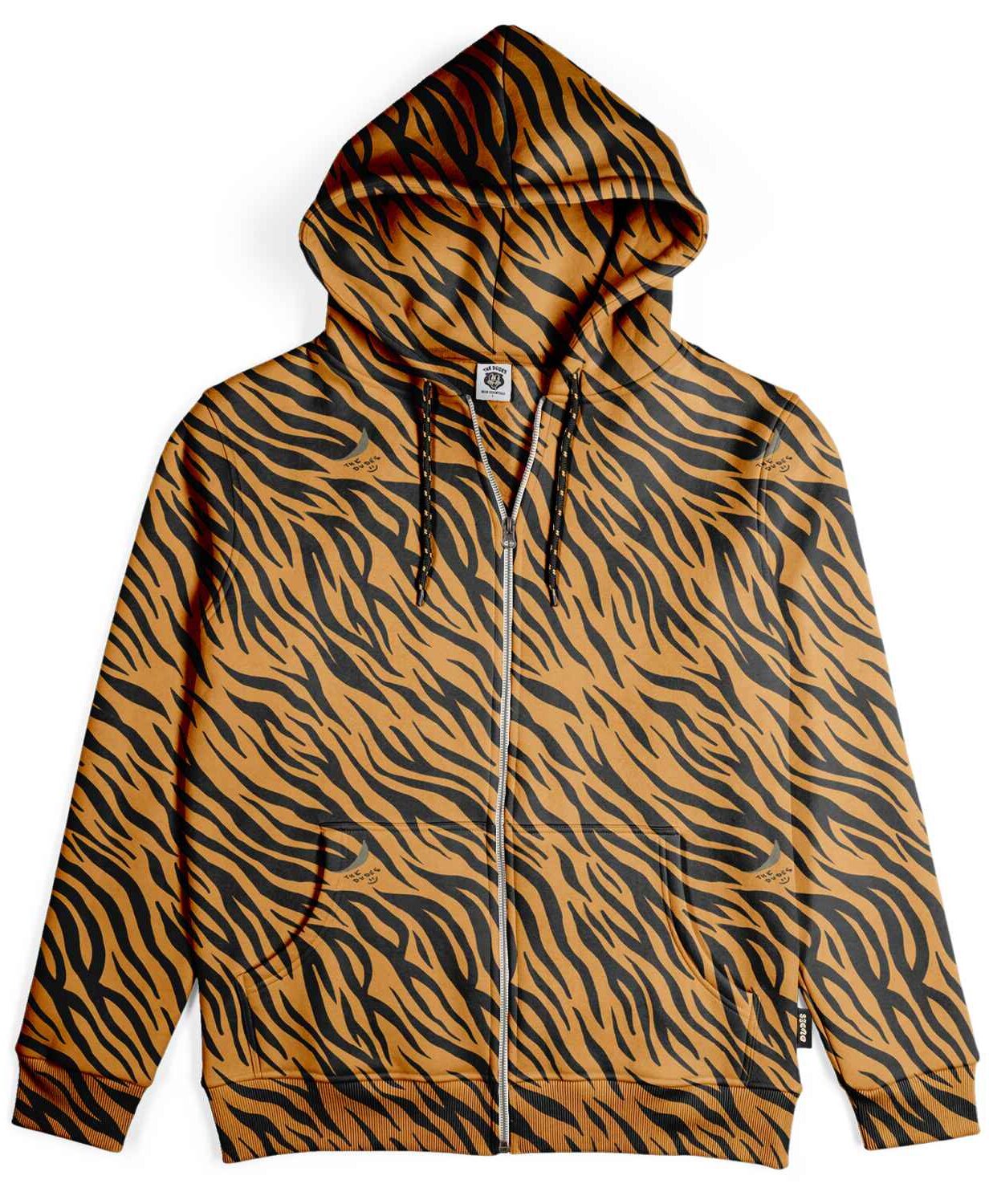 10036062-1 The Dudes TIGRRRR zip Classic Premium Zip Hoody - Multicolor XXXL