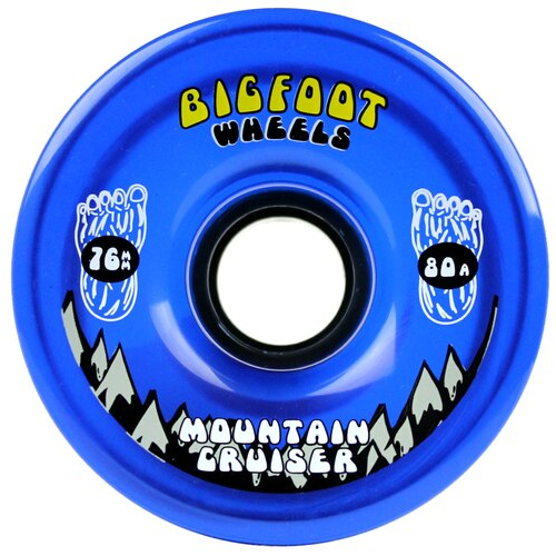 Bigfoot Mountain Cruiser Longboard Wheels Clear Blue 76mm 80a Bigfoot Mountain Cruiser Longboard Wheels Clear Blue 76mm 80a