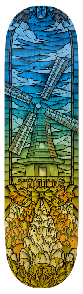 Real Van Vark Chromatic Cathedral Skateboard Deck 8.50