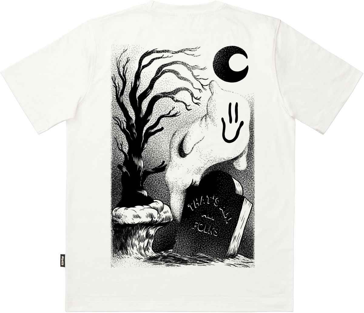 The Dudes Ghost Cliff Classic T-Shirt - off-white The Dudes Ghost Cliff Classic T-Shirt - off-white XXXL