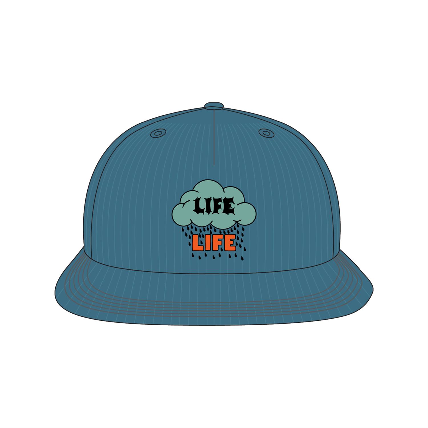 The Dudes Life Unstructured 5 Panel Cap - saxony blue