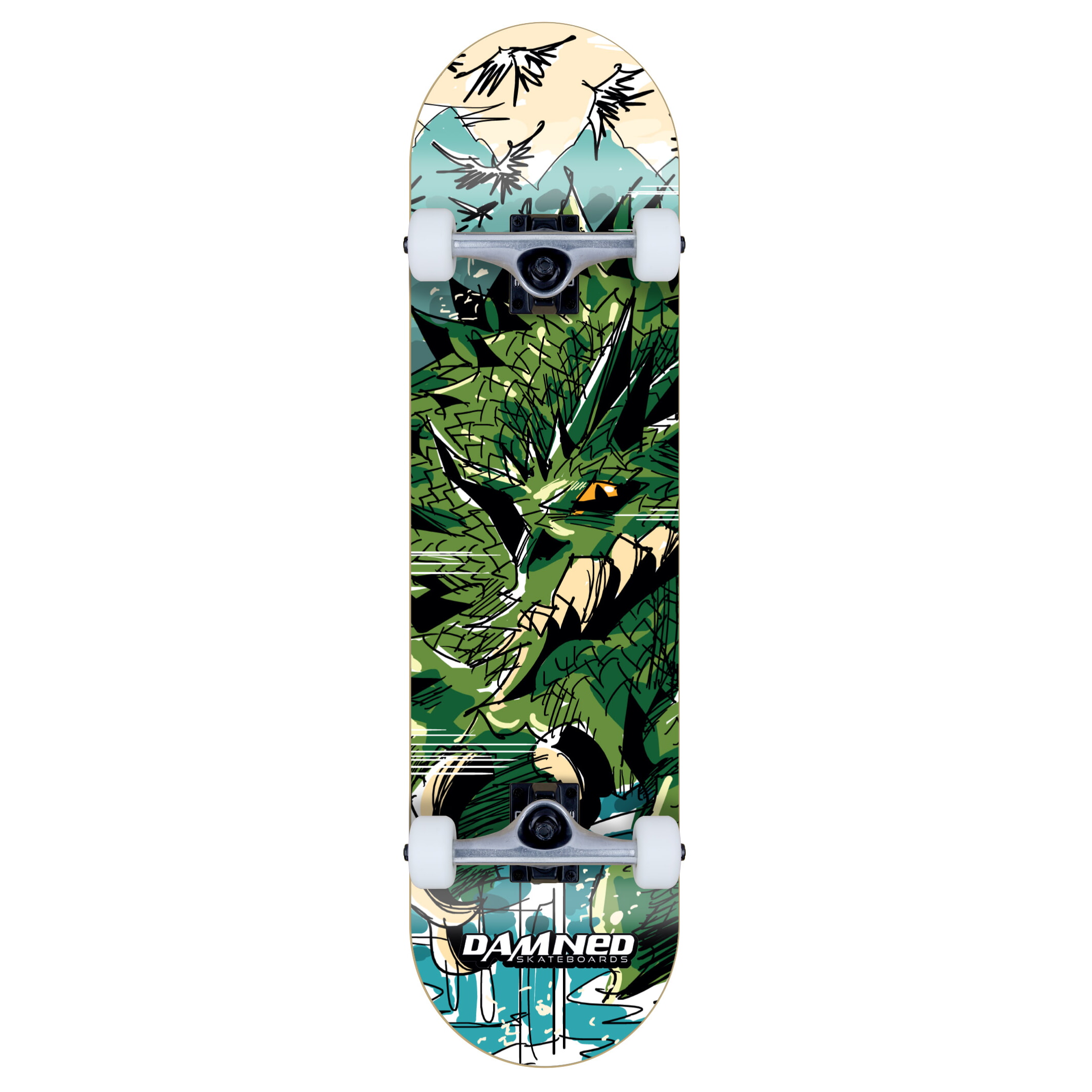 Damned Complete Skateboard DS Draco Ventum 8.00