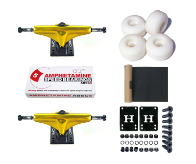 Core Trucks Skateboard Achsen Set Gold 5.0