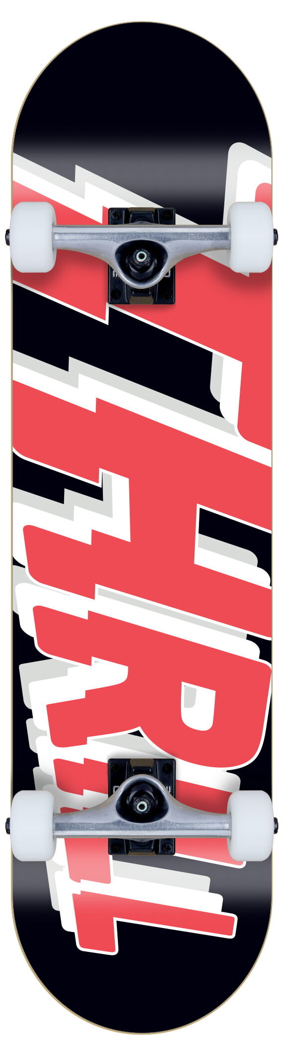 Thrill complete Skateboard Logo Black Thrill Kids Complete Skateboard Logo Black 7.25