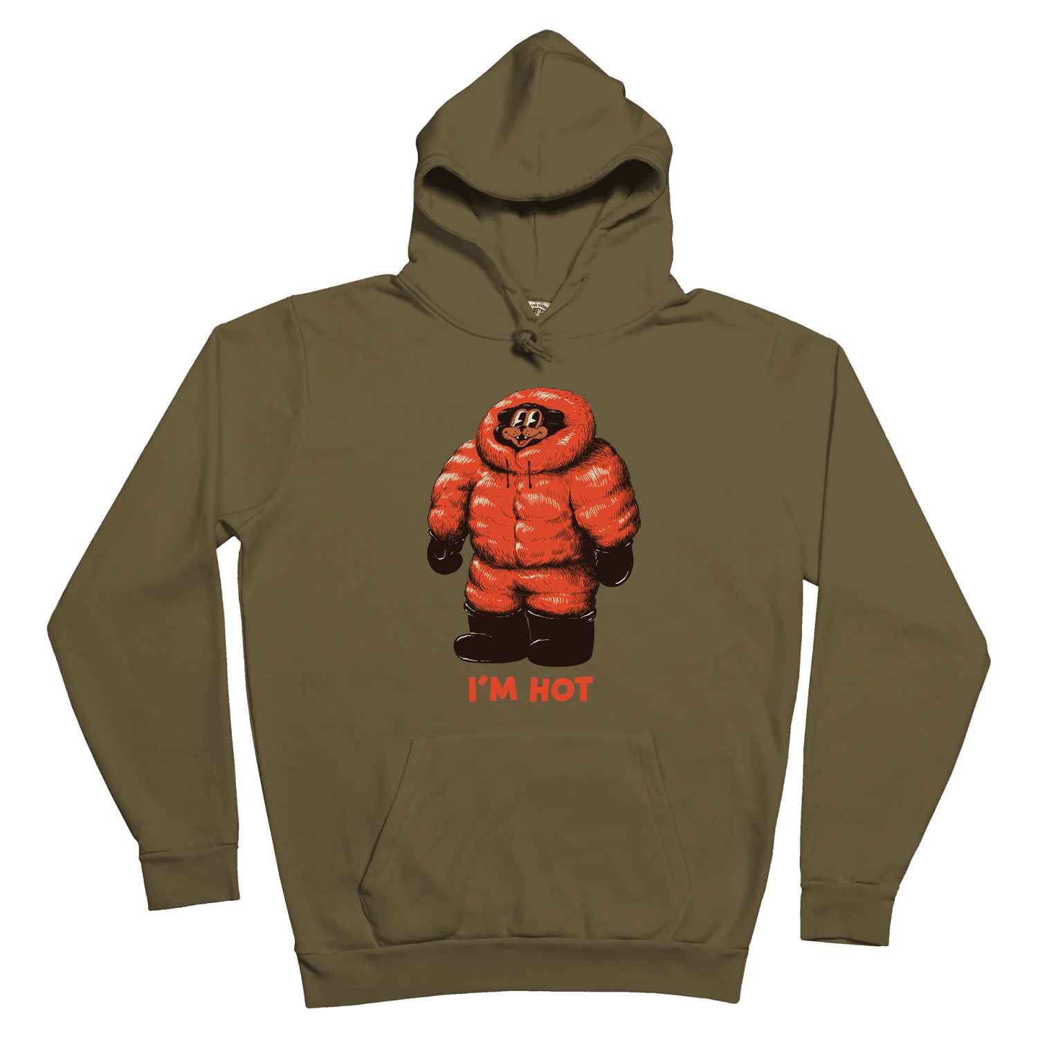 The Dudes Im Hot Classic Hoody - British khaki The Dudes Im Hot Classic Hoody - British khaki XXXL