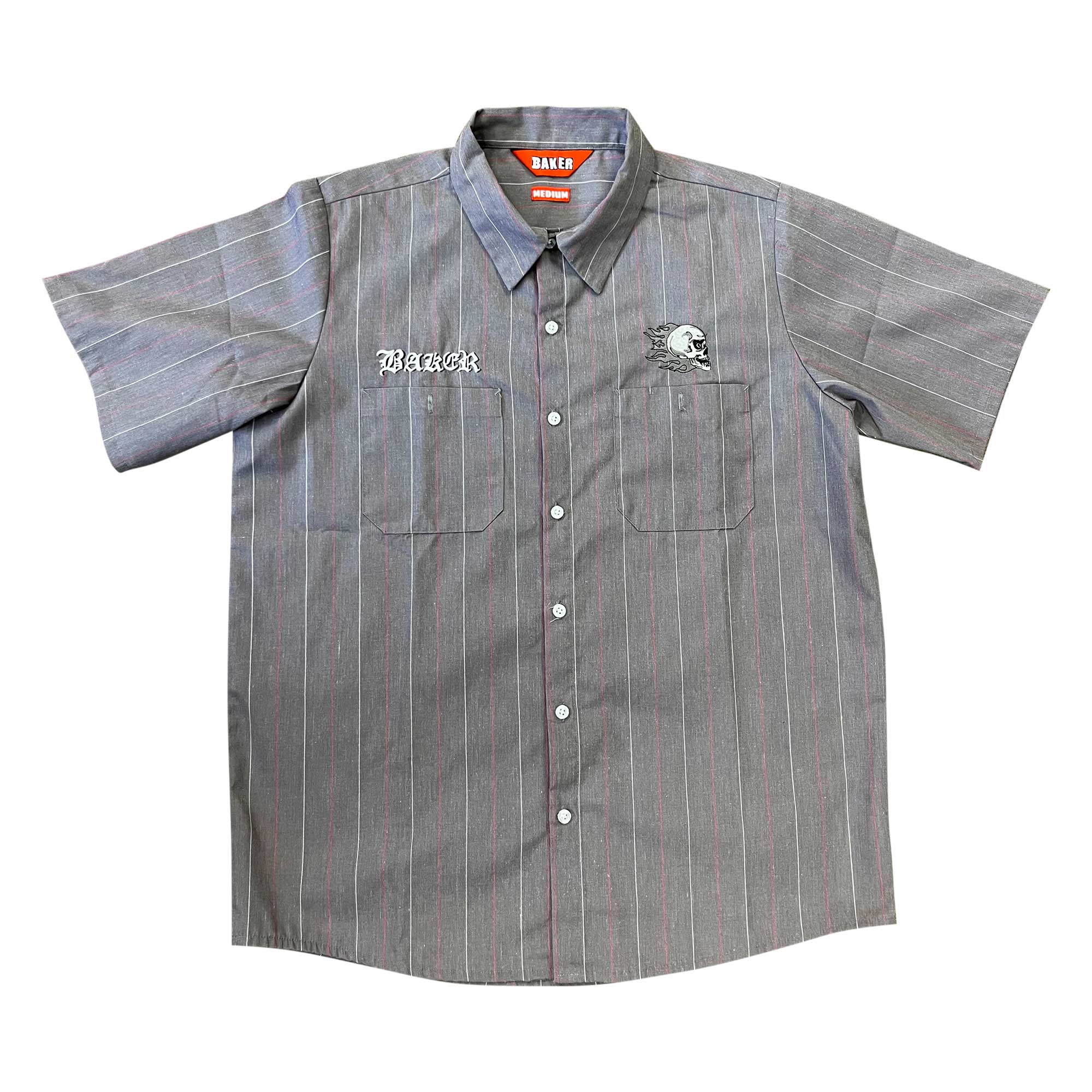 BAKER T-Shirt TORQUED PINS WORK Shirt grey BAKER T-Shirt TORQUED PINS WORK Shirt, grey XL