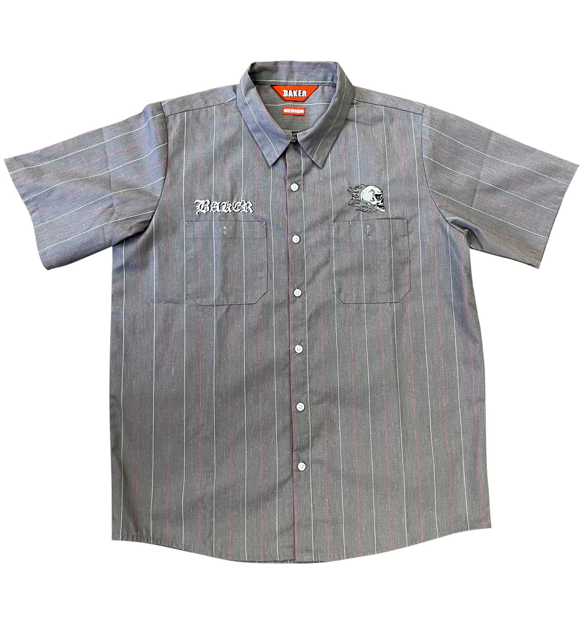 BAKER T-Shirt TORQUED PINS WORK Shirt grey BAKER T-Shirt TORQUED PINS WORK Shirt, grey XL