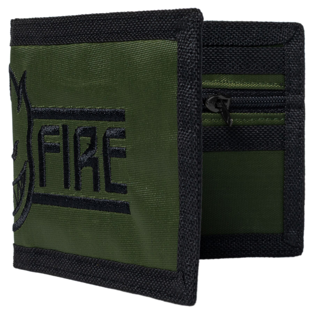 Wallet Spitfire LTB Bighead Script Olive/Black
