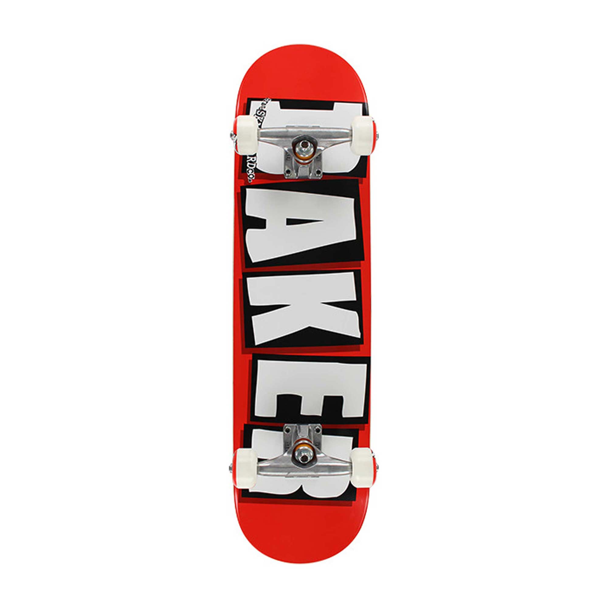 BAKER Complete BRAND LOGO WHT (red/white)Skateboard 8.25, red/white 8.2