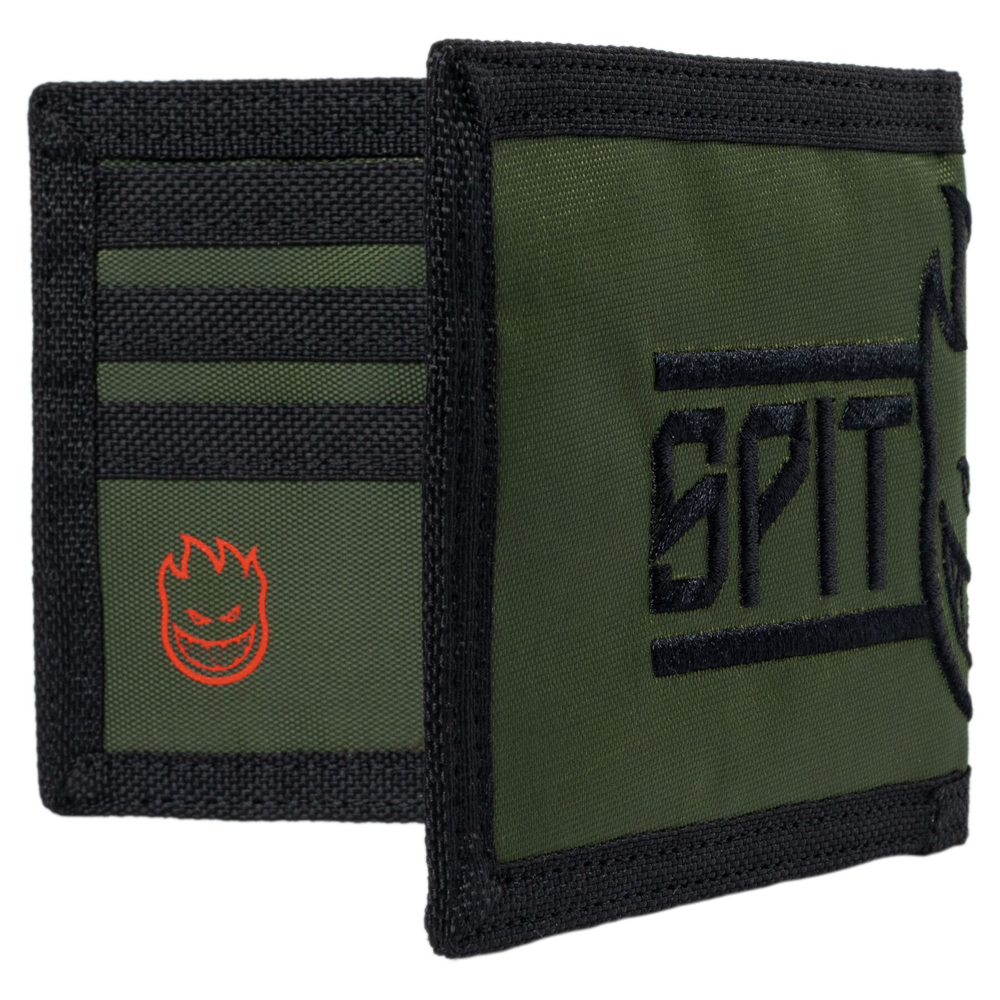 29180015-1 Wallet Spitfire LTB Bighead Script Olive/Black