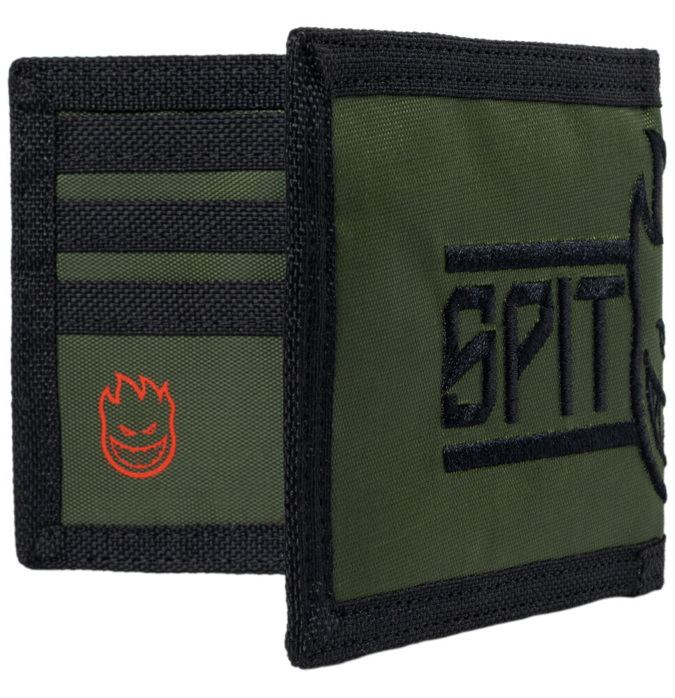 29180015-1 Wallet Spitfire LTB Bighead Script Olive/Black