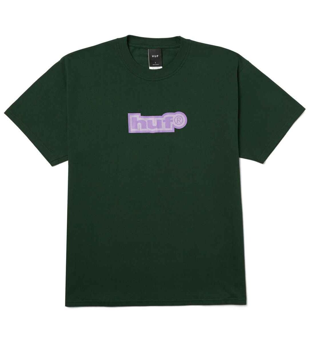 ts02627-fogrn-1 HUF 89 Outline T-Shirts - forest green XXL