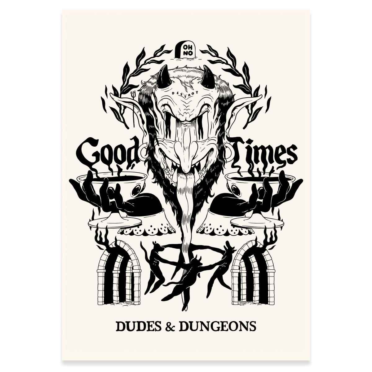 The Dudes Good times Unlimited Print - off-white The Dudes Good times Unlimited Print - off-white