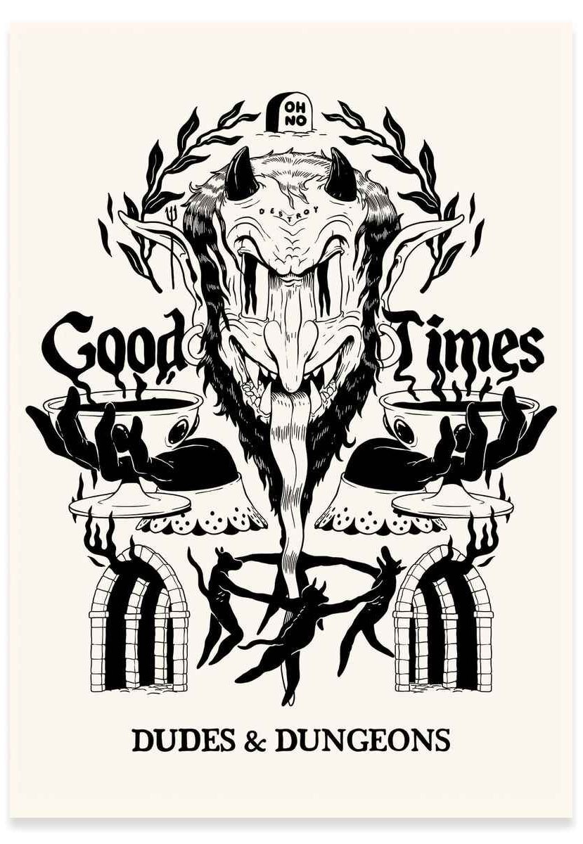 The Dudes Good times Unlimited Print - off-white The Dudes Good times Unlimited Print - off-white