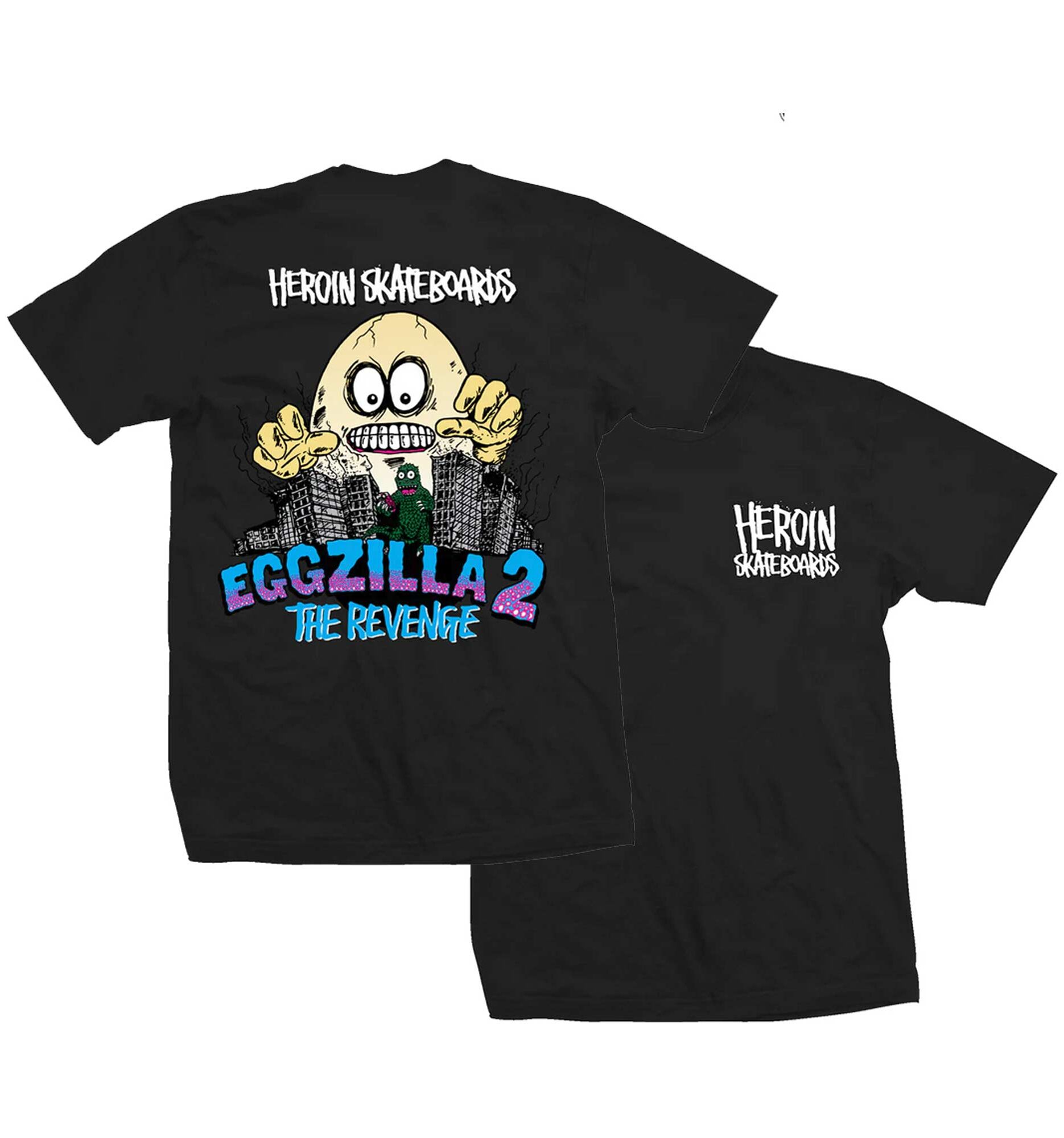 HEROIN T-Shirt EGGZILLA 3, black XL
