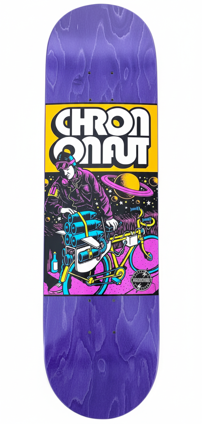 Chrononaut Rocket Cycle Skateboard Deck 8.25 Chrononaut Rocket Cycle Skateboard Deck 8.25
