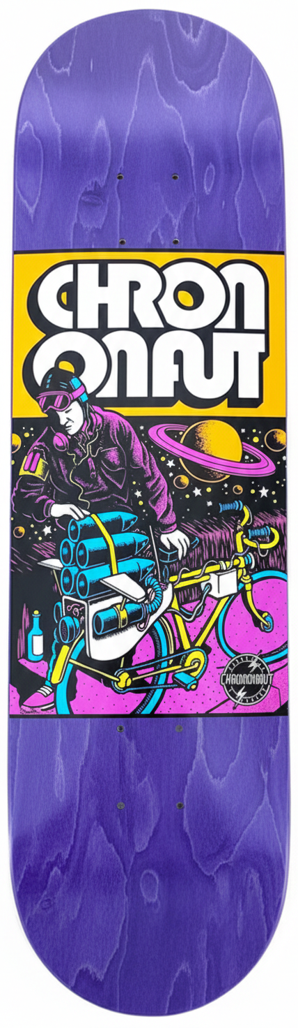Chrononaut Rocket Cycle Skateboard Deck 8.25 Chrononaut Rocket Cycle Skateboard Deck 8.25