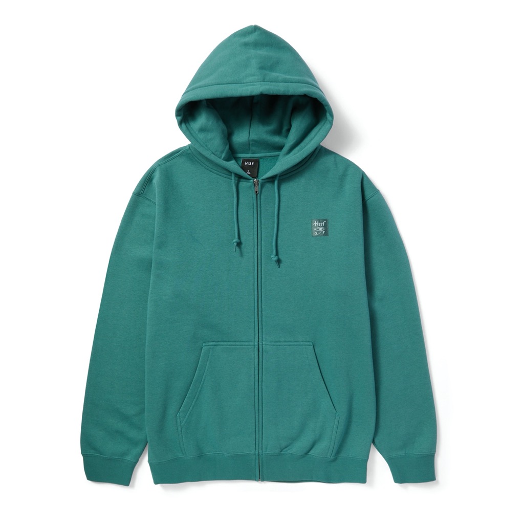HUF Horus Zip Hoodie - pine XXL
