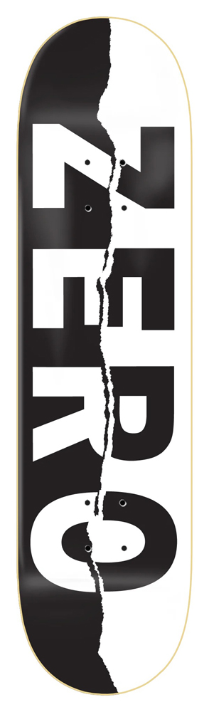 Zero Skateboard Deck Team Ripped Army 8,50 Black/White Zero Skateboard Deck Team Ripped Army 8,50 Black/White