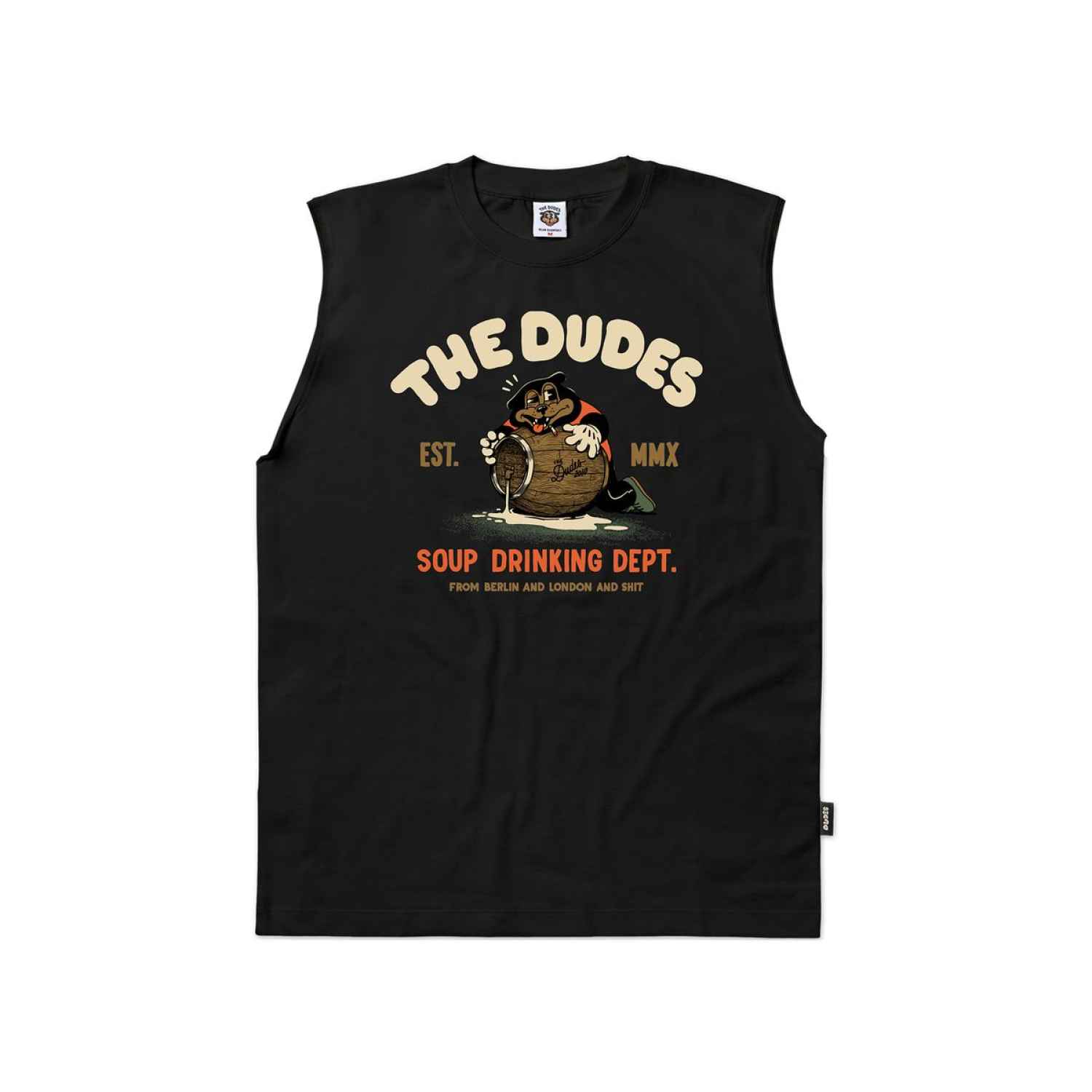 The Dudes Soup drinking Classic Sleeveless T-Shirt - black The Dudes Soup drinking Classic Sleeveless T-Shirt - black XXXL
