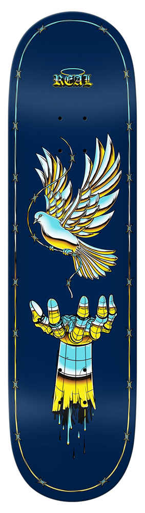 Real Skateboard Deck Team Synthetic Peace 8,50