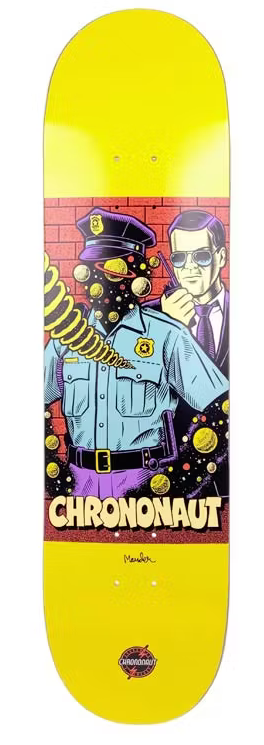 Chrononaut X Mander The Man Two Skateboard Deck 8.25 Chrononaut X Mander The Man Two Skateboard Deck 8.25