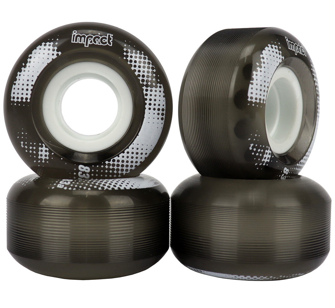 Impact Cruiser Wheels Clear Black 55mm 83A Impact Cruiser Wheels Clear Black 53mm 83A