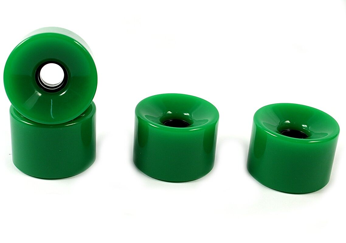 Amok Longboard Achsen Set 150mm Black / Green Impact Longboard Axles Set 150mm Silver / Green Wheels 70mm