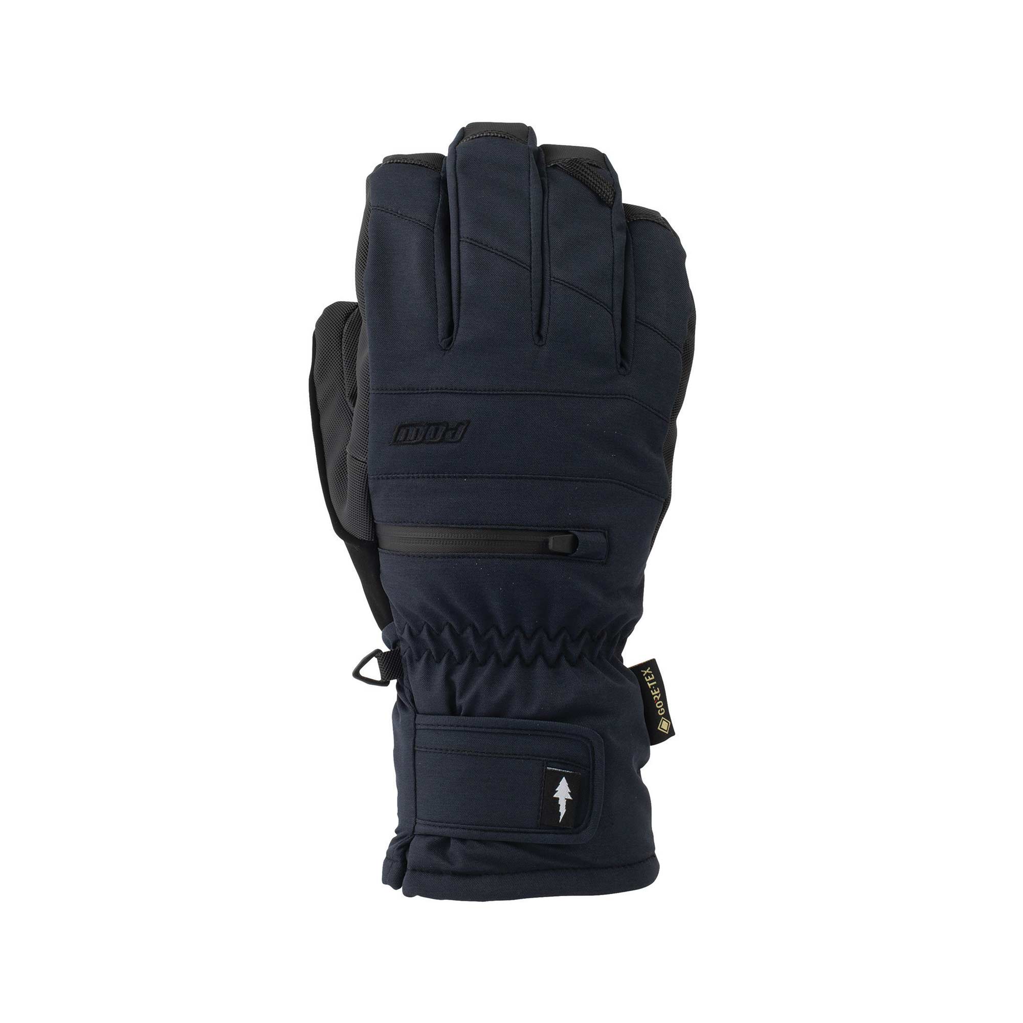 POW Glove WAYBACK GTX SHORT GLOVE LOFTED FIT, black M (7,5-8)