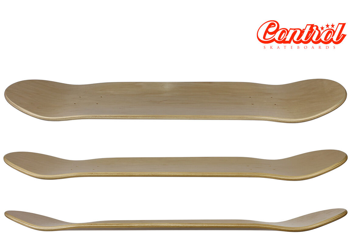 Control premium Blank Skateboard Deck natural Low 9.5