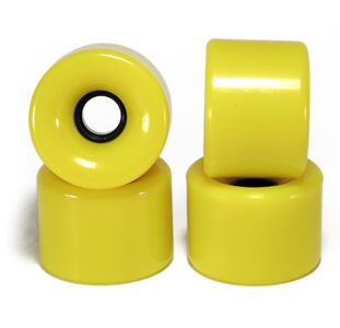 Blank Longboard Wheels Yellow 70mm 82a