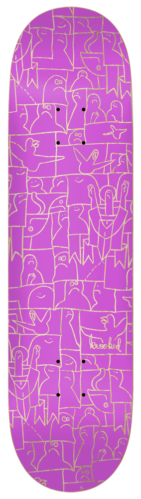 Krooked Skateboard Deck Team Flock PP 8,00
