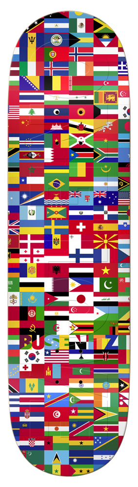 Real Skateboard Deck Busenitz Worldwide 8,25 Real Skateboard Deck Busenitz Worldwide 8,25