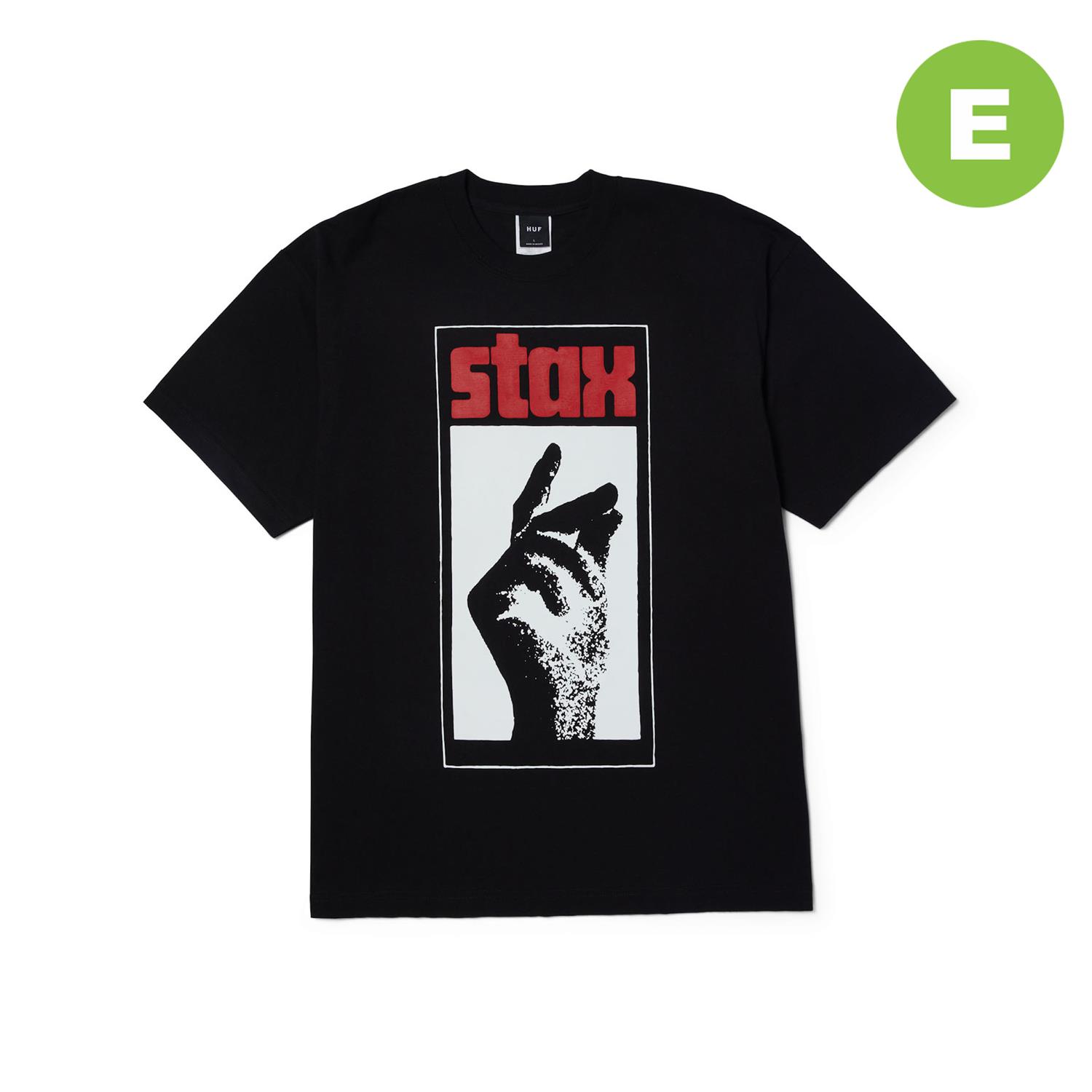 HUF Stax Snap T-Shirt - black XXL