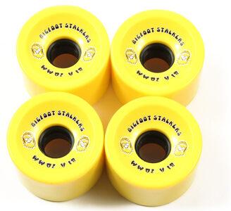 Bigfoot Stalkers Longboard Wheels Yellow 70mm 81a Bigfoot Stalkers Longboard Wheels Yellow 70mm 81a