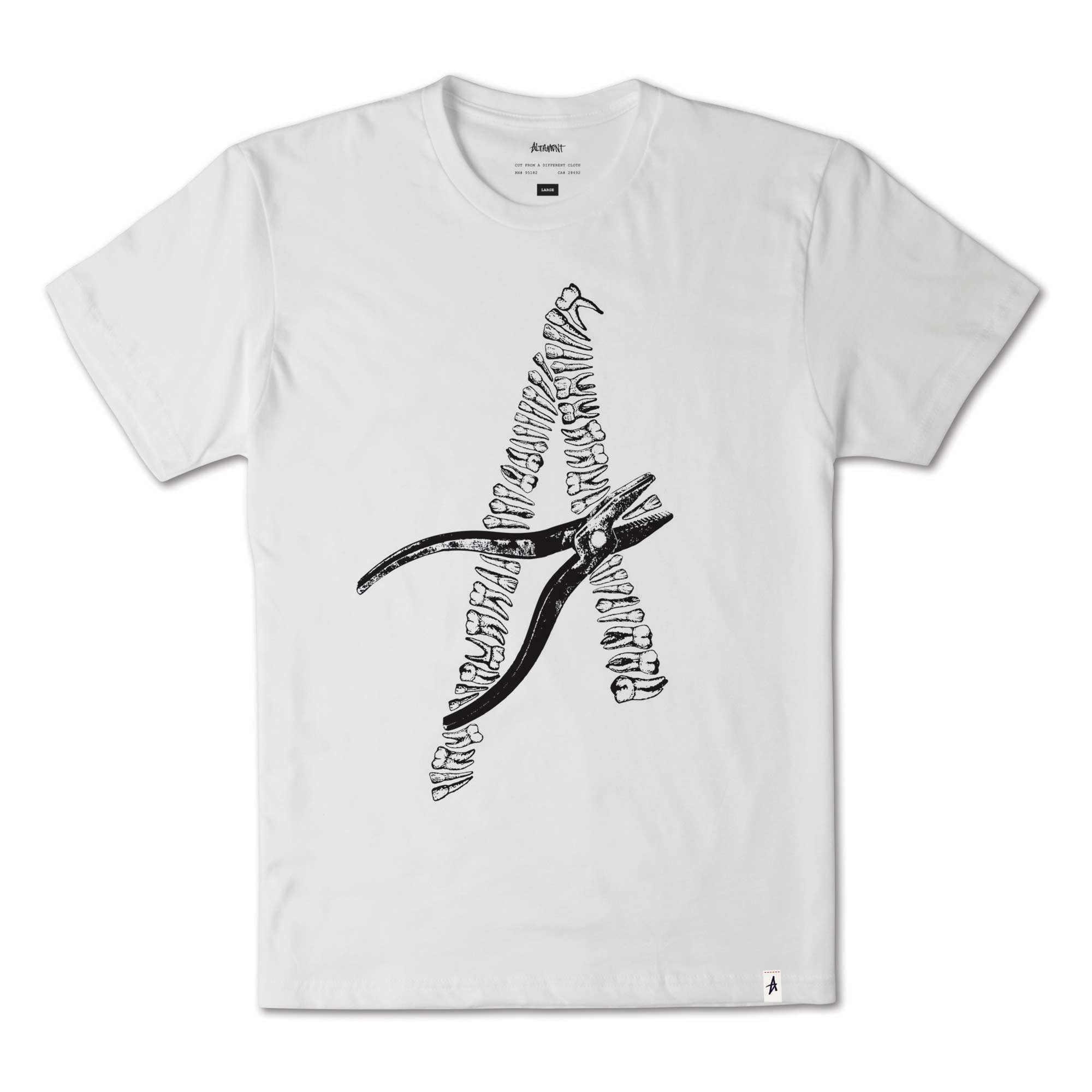 ALTAMONT T-Shirt TOOTH PULLER white ALTAMONT T-Shirt TOOTH PULLER, white S