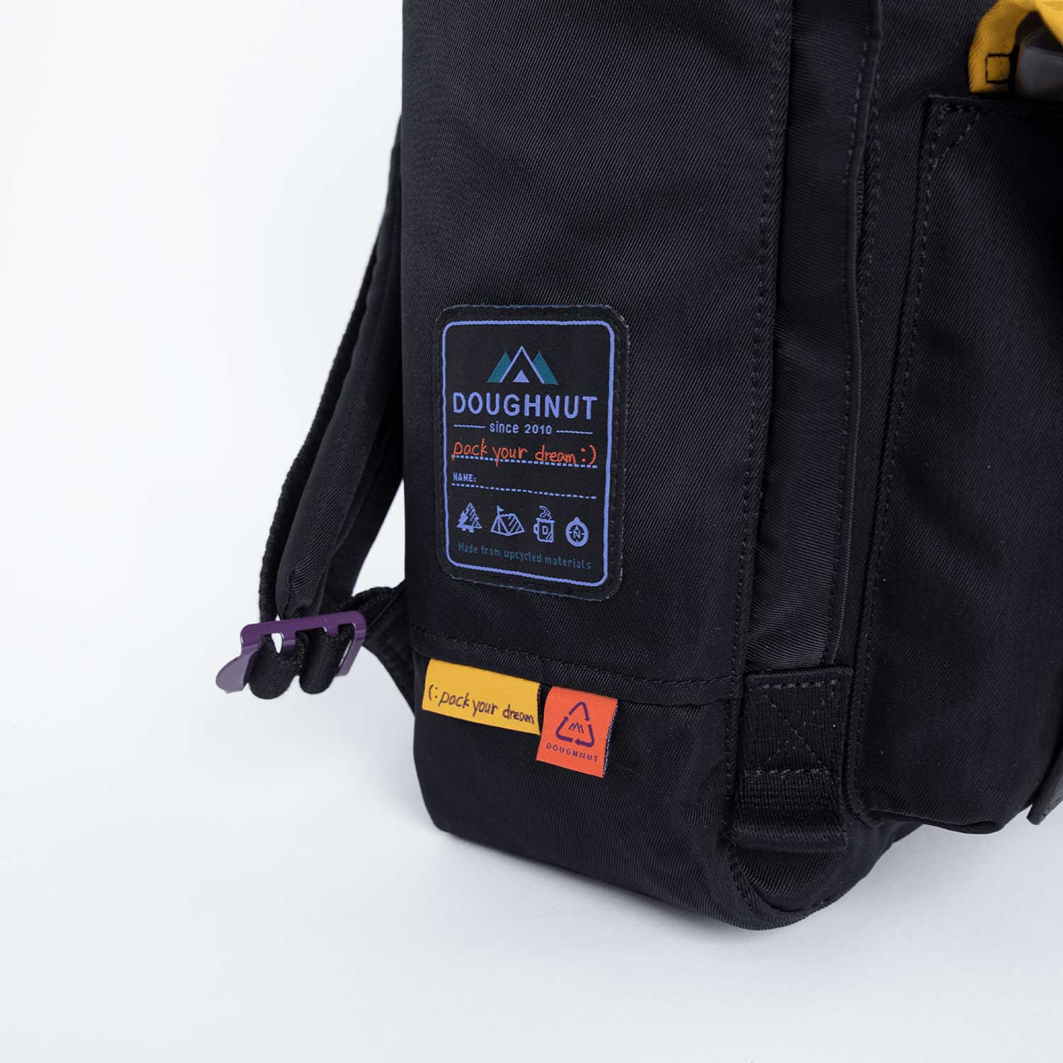 Sac à dos Doughnut Macaroon Happy Camper Series - noir